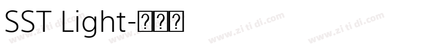 SST Light字体转换